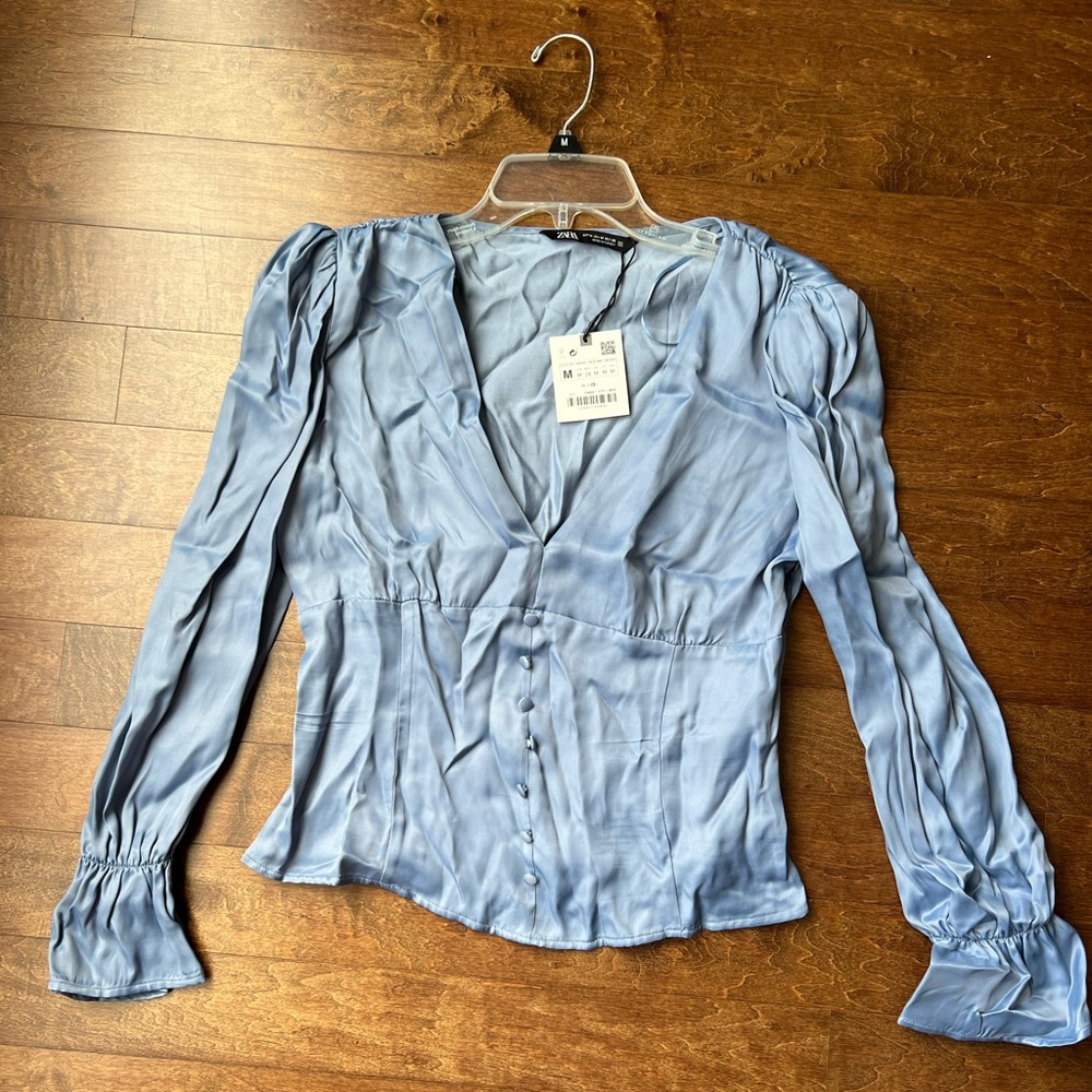 Zara satiny top.
